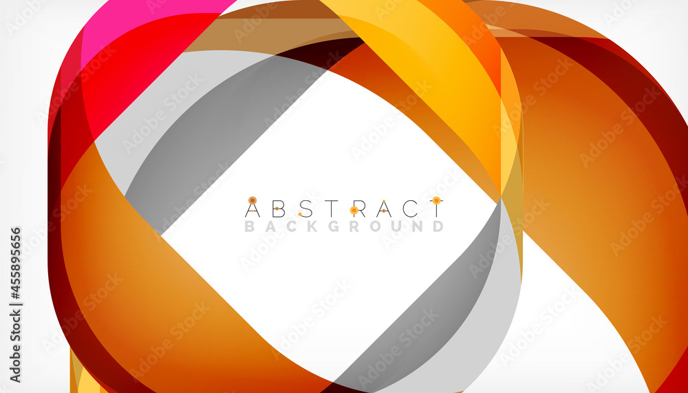 Abstract square shape with overlapping waves, minimal geometric background. Vector Illustration For Wallpaper, Banner, Background, Landing Page Abstract square shape with overlapping waves, minimal geometric background. Vector Illustration For Wallpaper, Banner, Background, Landing Page
