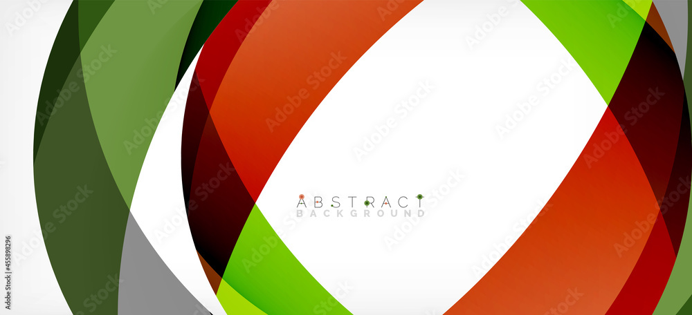 Color circle shapes, minimal geometric background. Trendy dynamic composition. Vector Illustration For Wallpaper, Banner, Background, Landing Page Color circle shapes, minimal geometric background. Trendy dynamic composition. Vector Illustration For Wallpaper, Banner, Background, Landing Page
