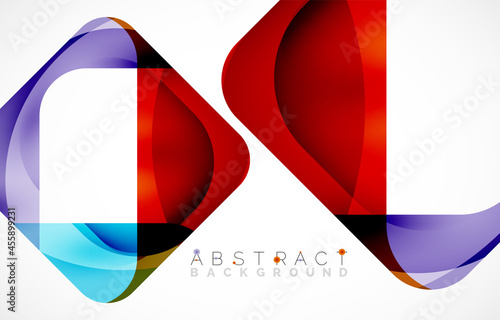 Minimal background. Abstract square shape with round corners created with wavy forms. Vector Illustration For Wallpaper, Banner, Background, Landing Page Free Download Minimal background. Abstract square shape with round corners created with wavy forms. Vector Illustration For Wallpaper, Banner, Background, Landing Page - GFXLoad