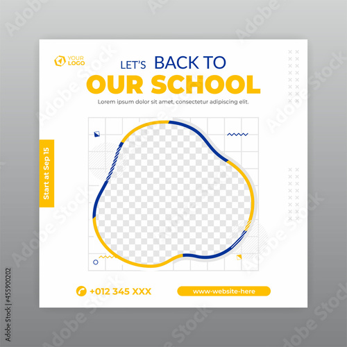 Social media post template