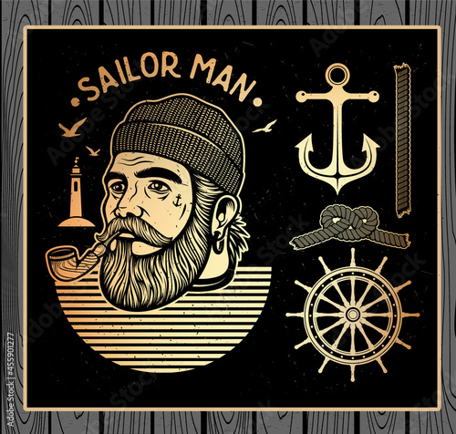 Sailor man with pipe