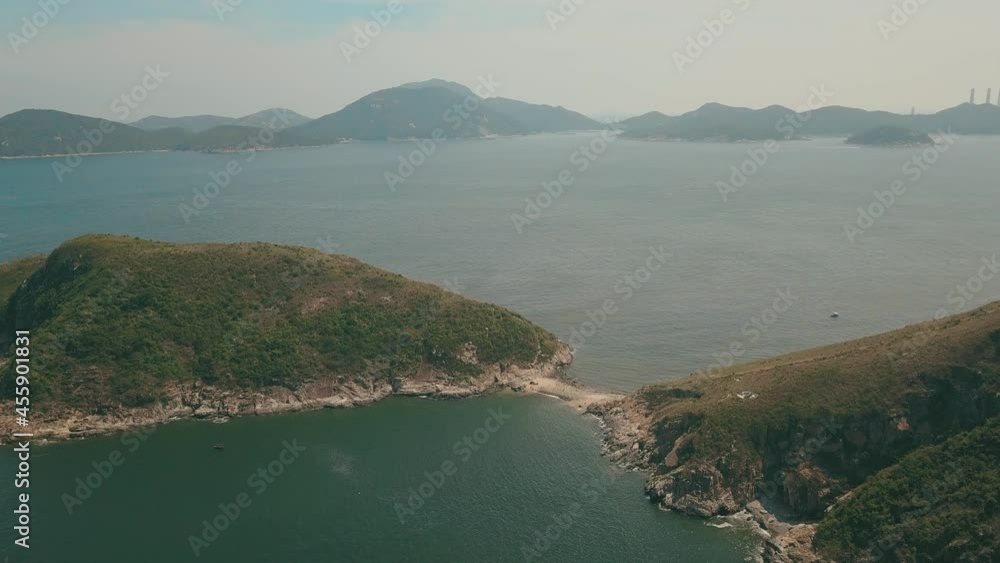 sea and mountain views in hong Kong asia sea and mountain views in hong Kong asia