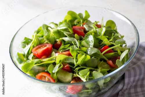 Purslane salad with cheese ...