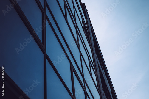 Modern office building glass facade