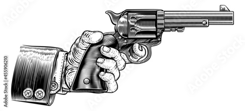 Business Suit Hand Western Cowboy Gun Pistol