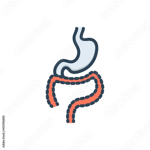Color illustration icon for tract