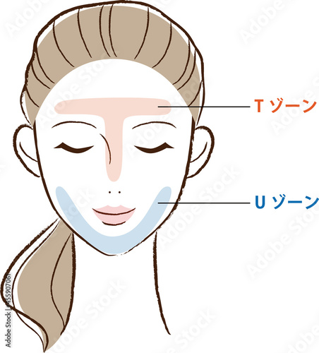 TゾーンとUゾーンのイラスト