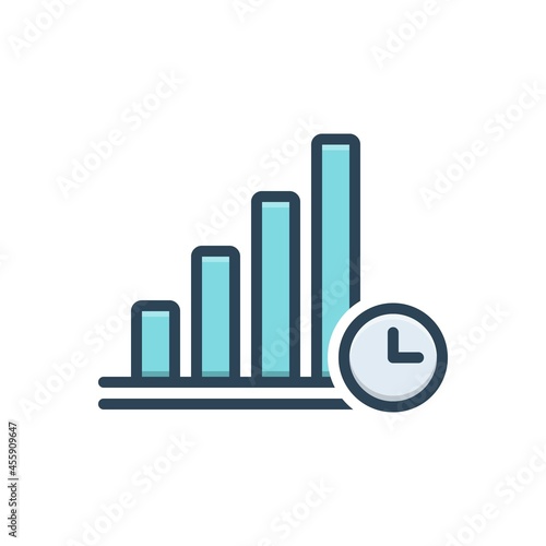 Color illustration icon for usually