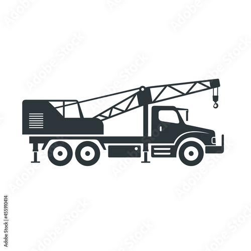 crane truck illustration
