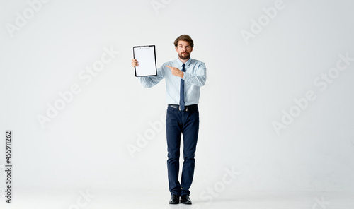 business man in shirt with tie manager office professionals work