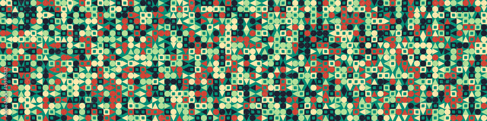 Abstract Geometric Pattern generative computational art illustration