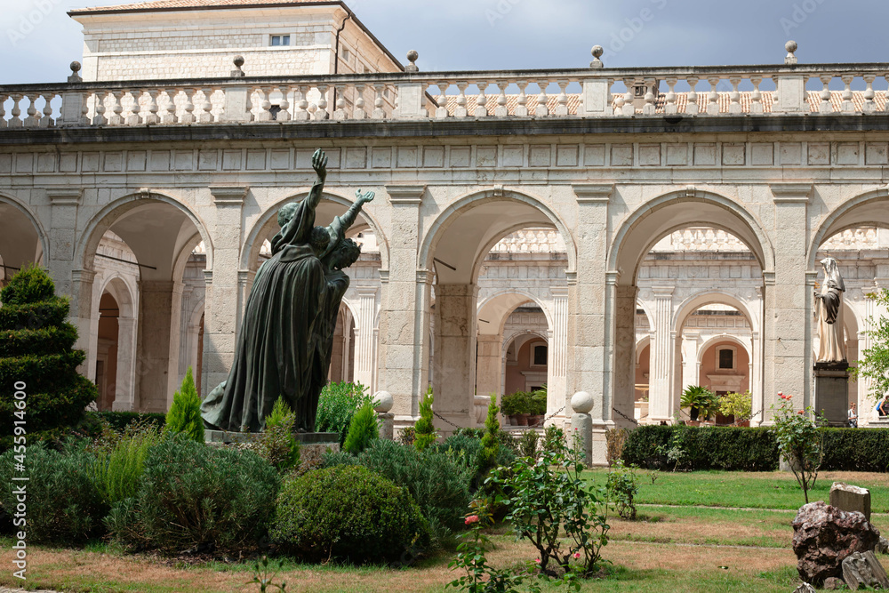 Monastery at Monte Cassino  - obrazy, fototapety, plakaty 