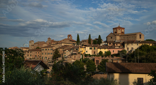 View of Lucignano in Tuscany 