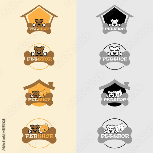 PetShop Logo. can use animal clinics, petshop and veterinarian