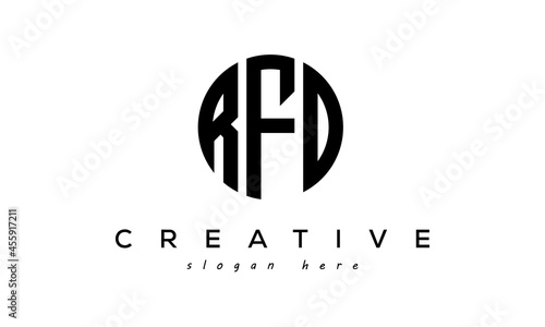 Letters RFO creative circle logo design vector	 photo