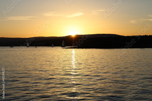 Seascape and sunset 