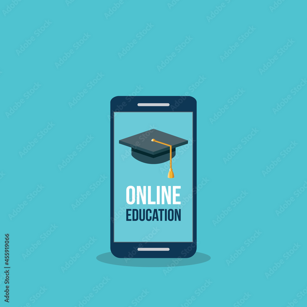 Online learning. Concept of webinar, business online training, education on smart phone or e-learning concept, video tutorial illustration. Online learning. Concept of webinar, business online training, education on smart phone or e-learning concept, video tutorial illustration.