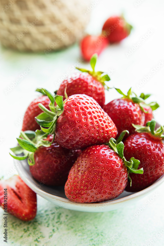 Fresh ripe delicious strawberries Fresh ripe delicious strawberries
