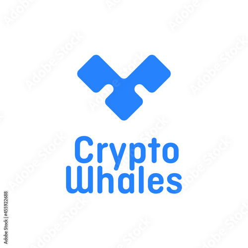Blue Crypto whales logo inspiration
