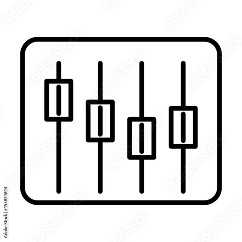 Volume Control Vector Line Icon Design