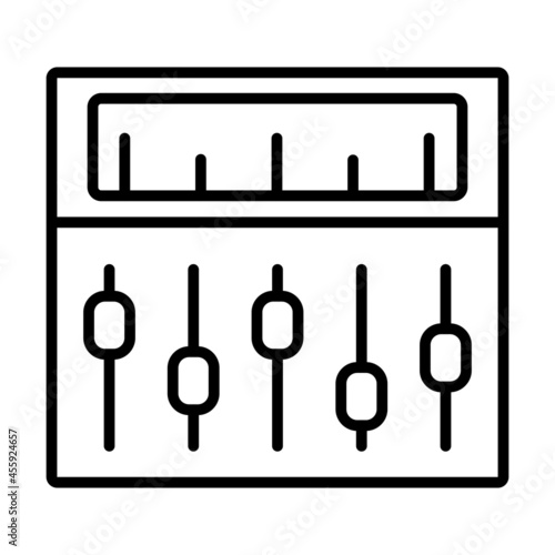 Mixer Vector Line Icon Design
