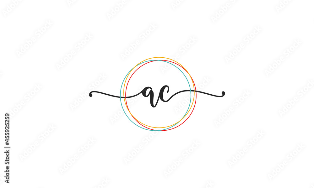 Initial A C letter handwriting logo Design
Initial A C letter handwriting logo Design