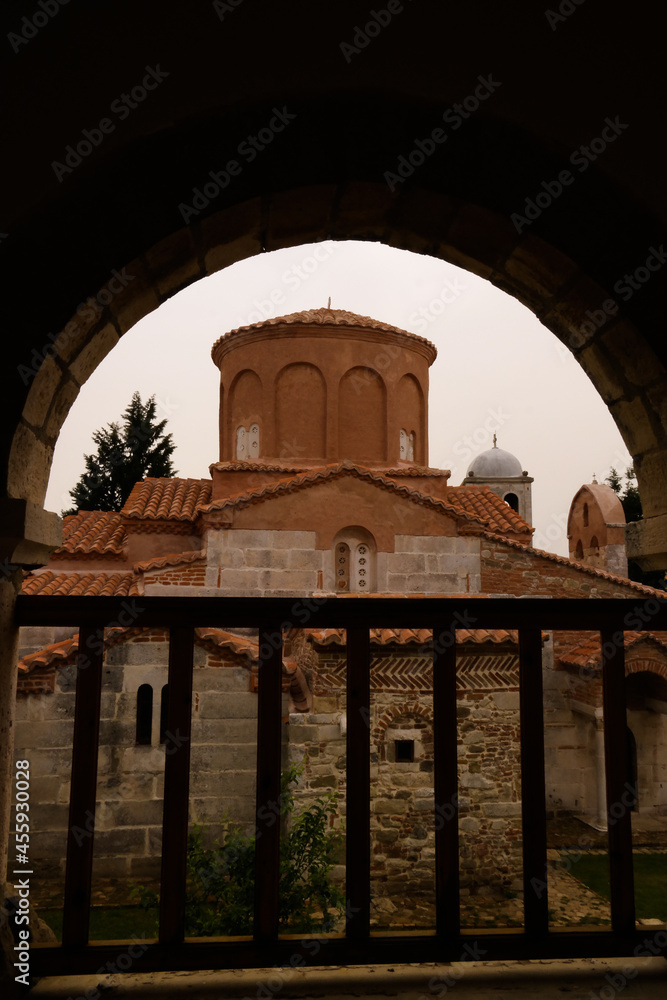 Exterior view to Church of Saint Mary in Apollonia, Fier, Albania