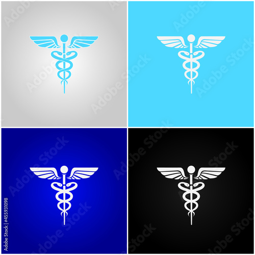 set of symbols with caduceus