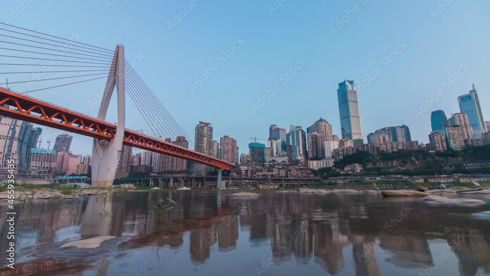 Chinas most populous city. Chongqing is a giant city in southwestern China, founded at the confluence of the Yangtze and Jialingjiang rivers. (time-lapse) Chinas most populous city. Chongqing is a giant city in southwestern China, founded at the confluence of the Yangtze and Jialingjiang rivers. (time-lapse)