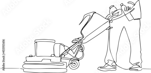 Cleaning and wiping the table with microfiber cloth in theliving room. Woman hand doing chores with disinfectant spray and microfiber cloth at home concept of disinfection. Vector illustration