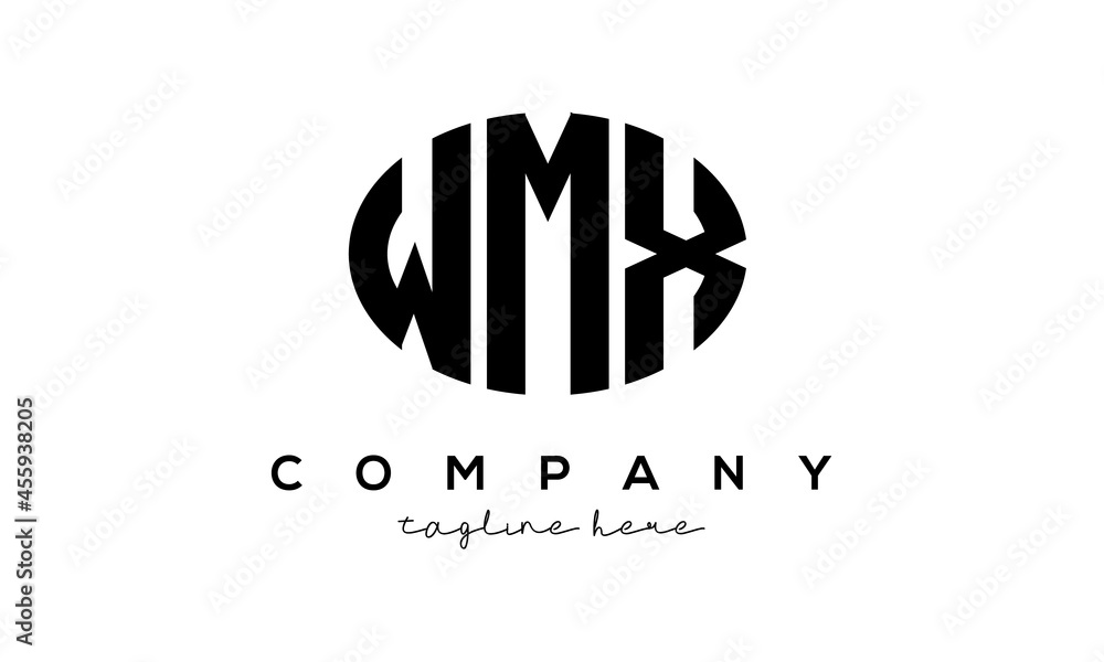 WMX three Letters creative circle logo design