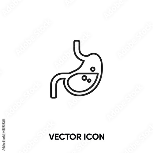 Stomach vector icon. Modern, simple flat vector illustration for website or mobile app.Human internal organ symbol, logo illustration. Pixel perfect vector graphics 