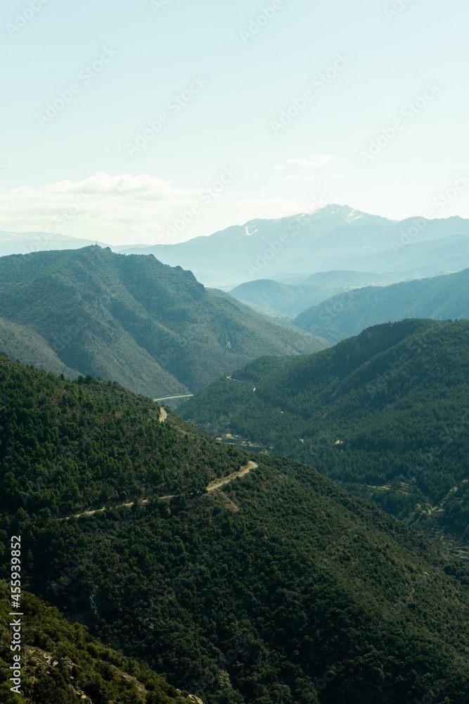 Fototapeta premium road in the valley of some mountains