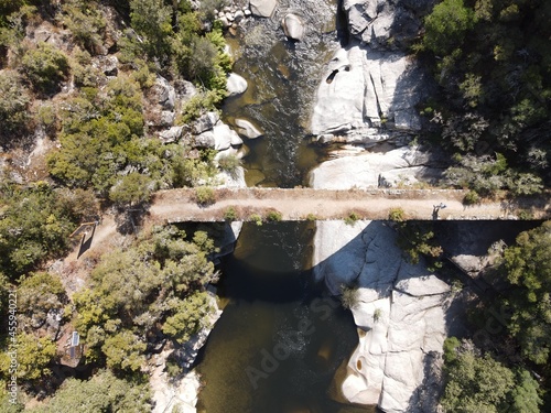 Pont génois en vue aérienne - Corse photo