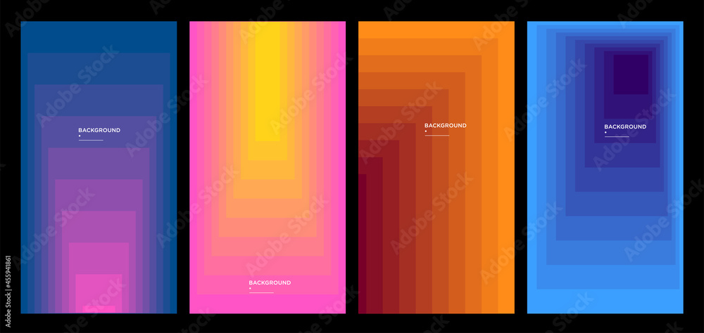Vector Colorful Geometric Gradient Background for Banner