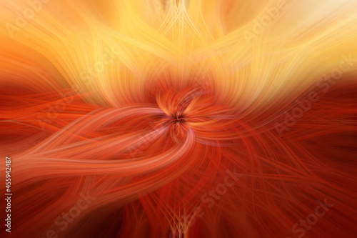 Abstract orange power background with whirlpool. Place for your text.