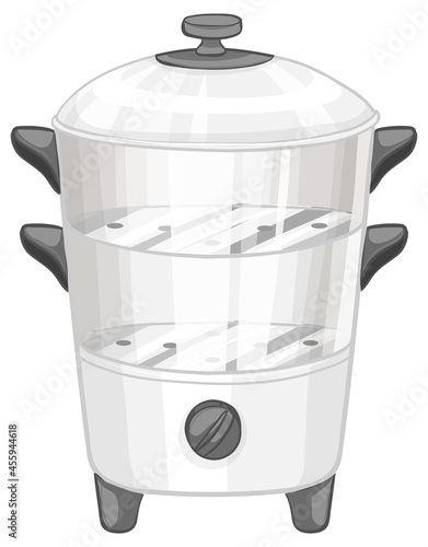 Food steamer isolated on white background