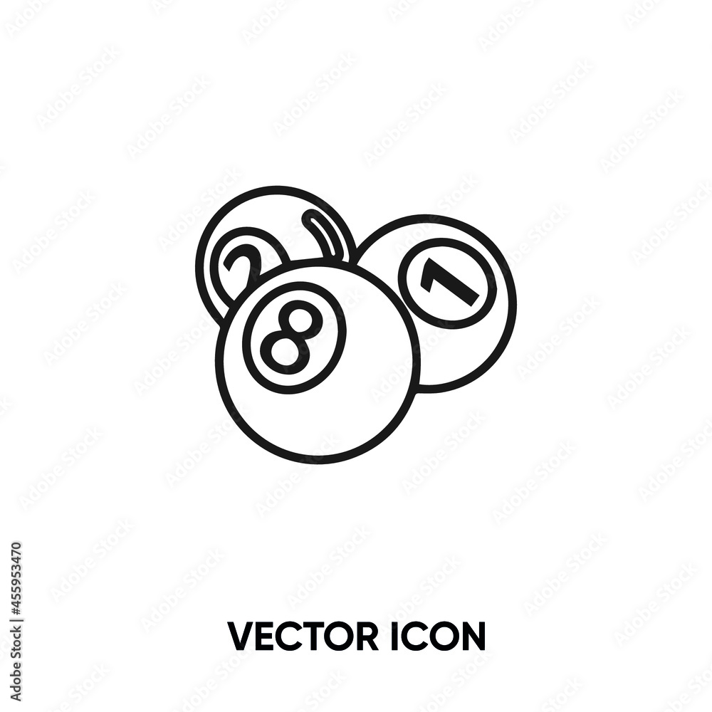 Billiard ball vector icon. Modern, simple flat vector illustration for website or mobile app.Billiard symbol, logo illustration. Pixel perfect vector graphics Billiard ball vector icon. Modern, simple flat vector illustration for website or mobile app.Billiard symbol, logo illustration. Pixel perfect vector graphics