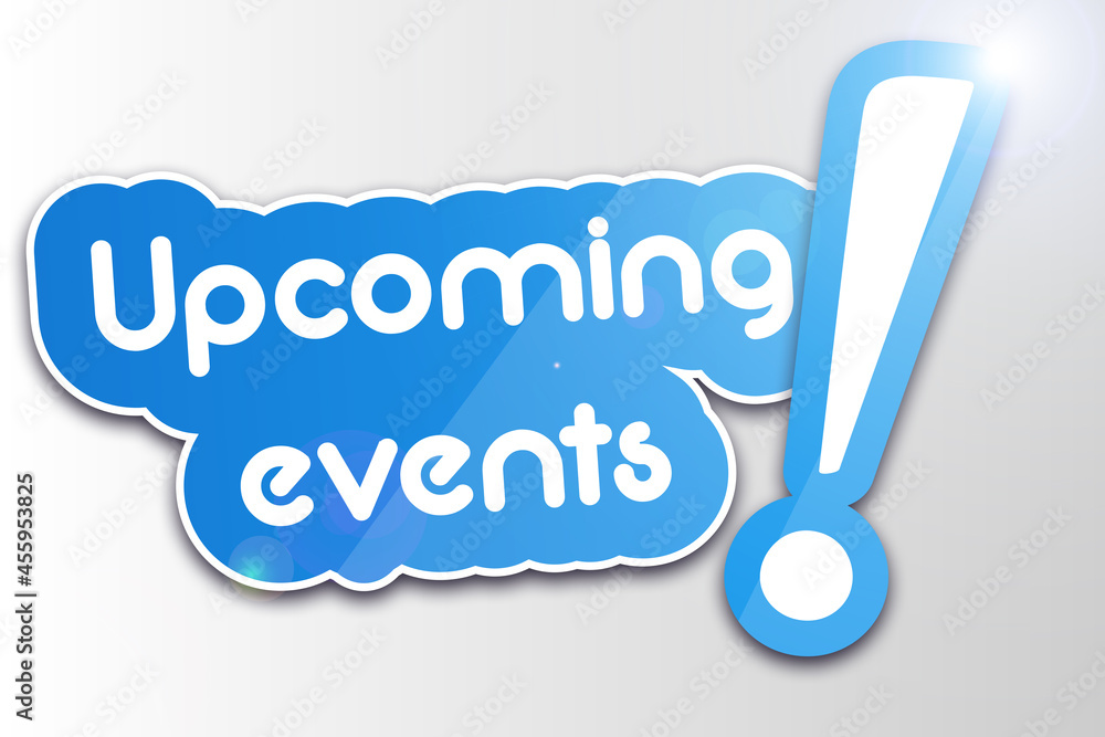 Upcoming events background design Upcoming events background design