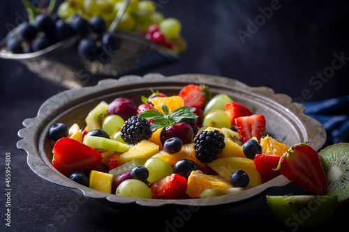 Fruit salad made from summe...
