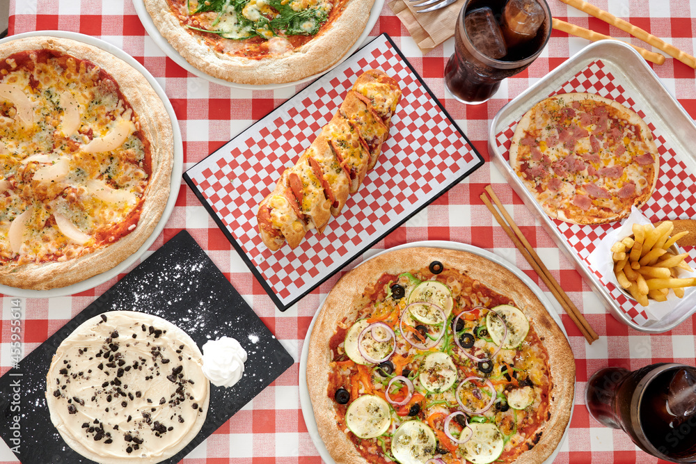pizza on a wooden board pizza on a wooden board