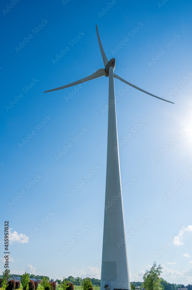 low angle view of a wind turbine against sky low angle view of a wind turbine against sky
