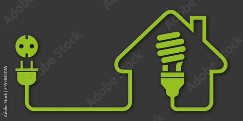 Logo maison et énergie.