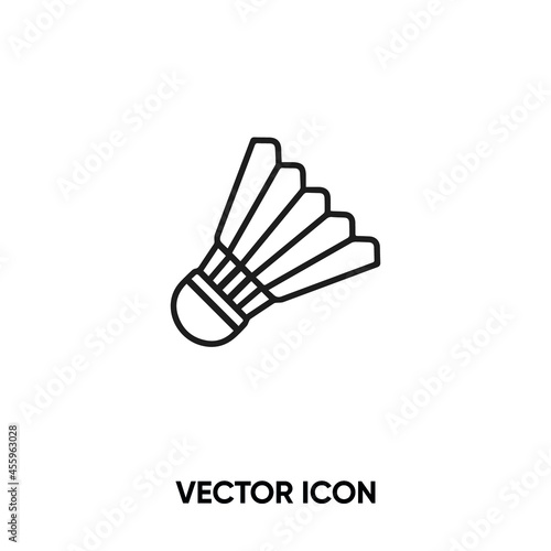 Badminton ball vector icon. Modern, simple flat vector illustration for website or mobile app.Badminton  symbol, logo illustration. Pixel perfect vector graphics