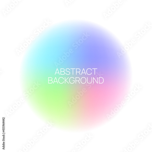 Vector blurred glowing circle.