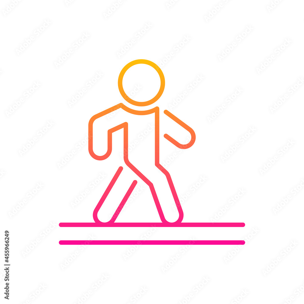 Pedestrian vector gradient icon style illustration. Eps 10 file Pedestrian vector gradient icon style illustration. Eps 10 file