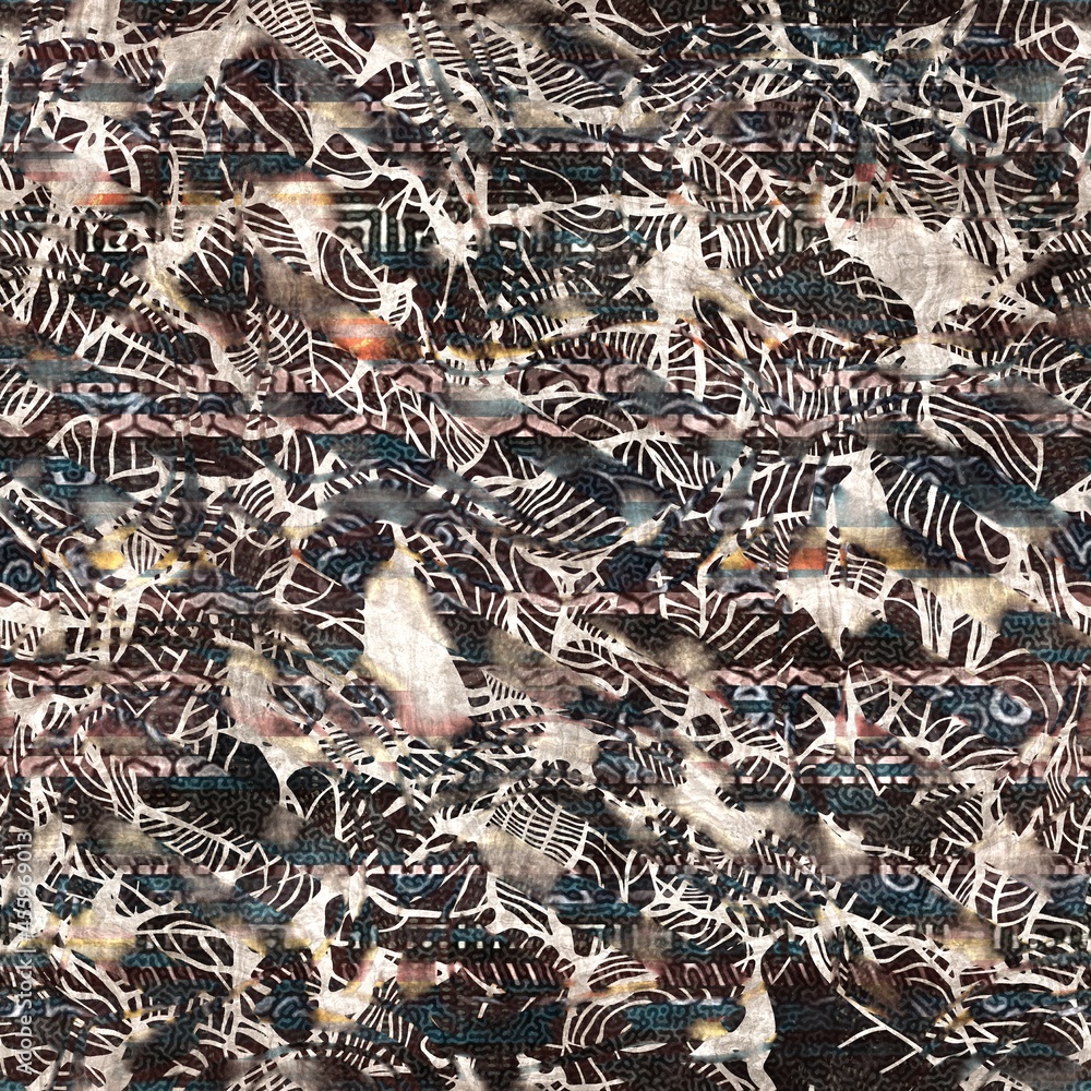 Seamless abstract organic shape pattern for print. High quality illustration. Small broken pieces or shards arranged neatly into an attractive trendy texture. Seamless repeat raster jpg swatch.