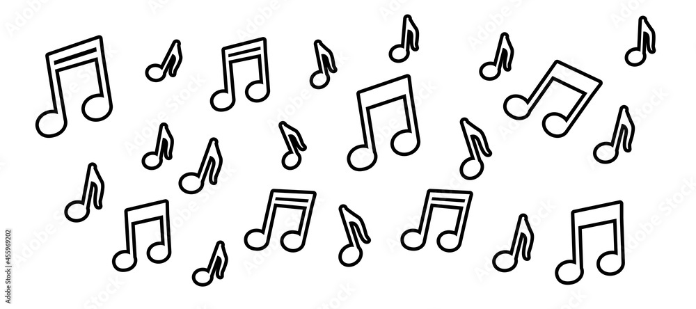 music icon on white background, vector illustrationv music icon on white background, vector illustrationv