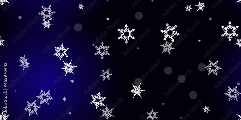 Falling Snowflakes seamless pattern flying snow Falling Snowflakes seamless pattern flying snow