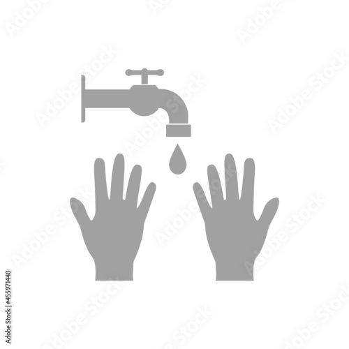 Hand sanitizer icon. Hands wash icon and hands logo. Vector illustration
